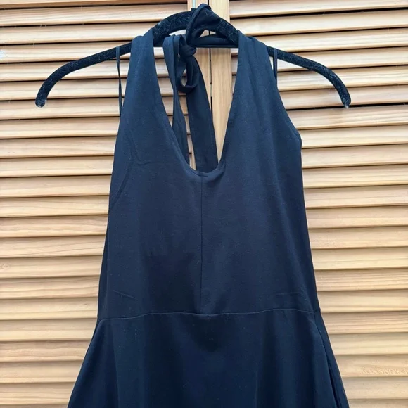 NWT Pact Elegant Black Halter Dress size medium - Picture 4 of 7